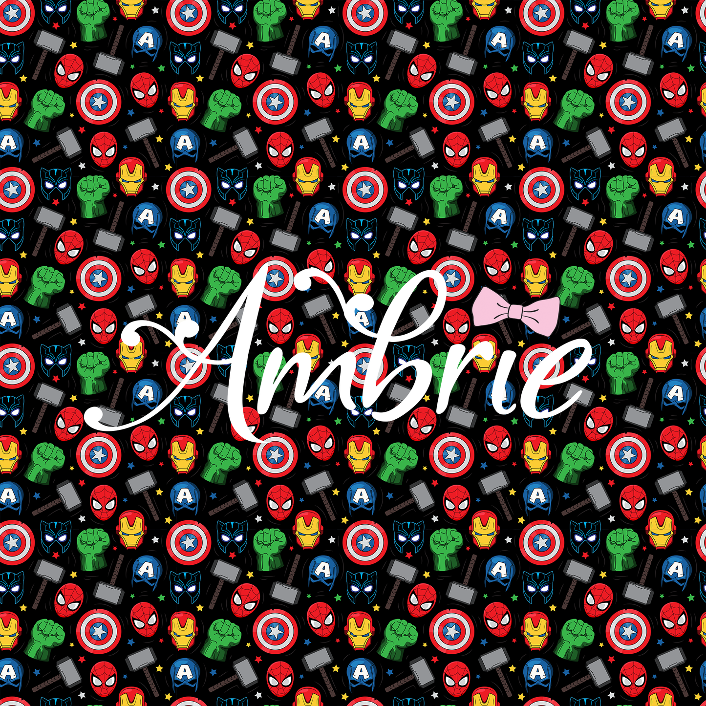 Marvel Super Heroes Seamless Pattern, Magical Cartoon Seamless pattern, Fabric Sublimation