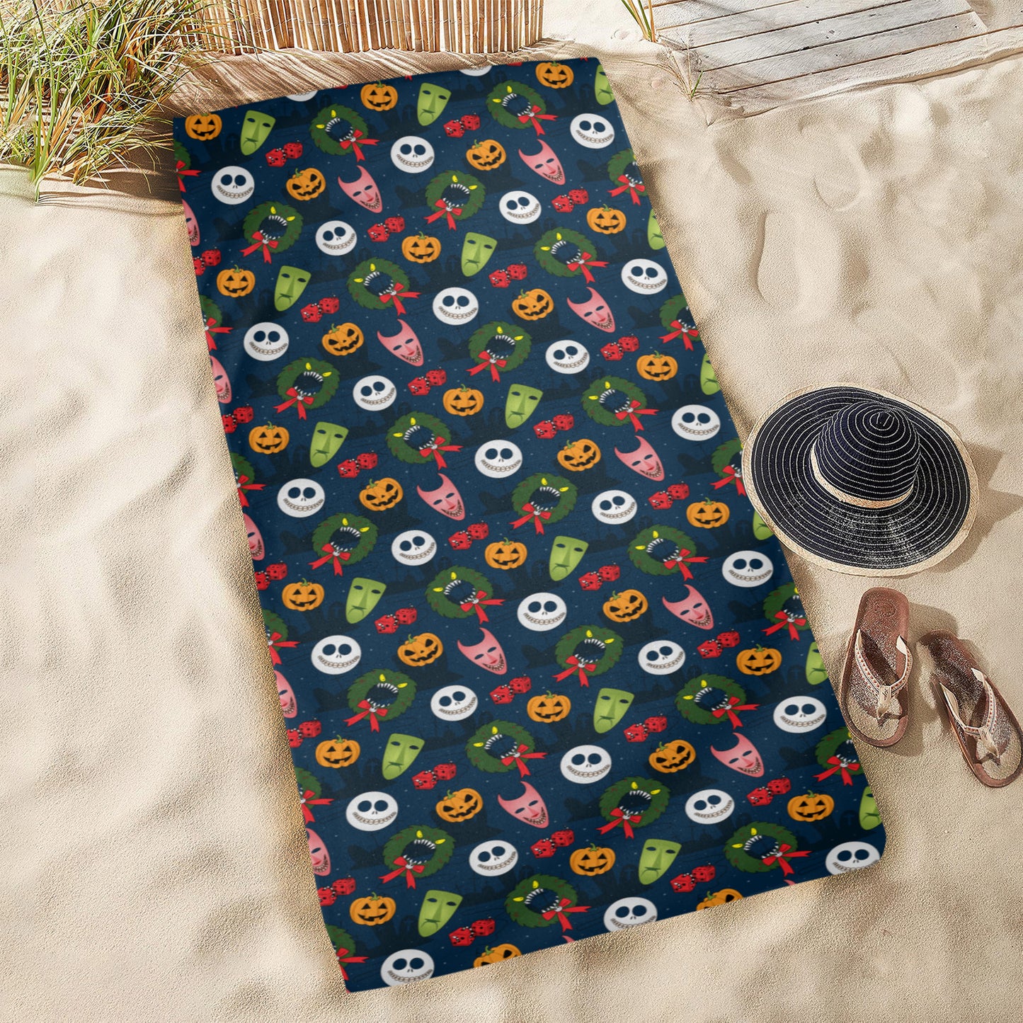 Nightmare Before Christmas Beach Towel