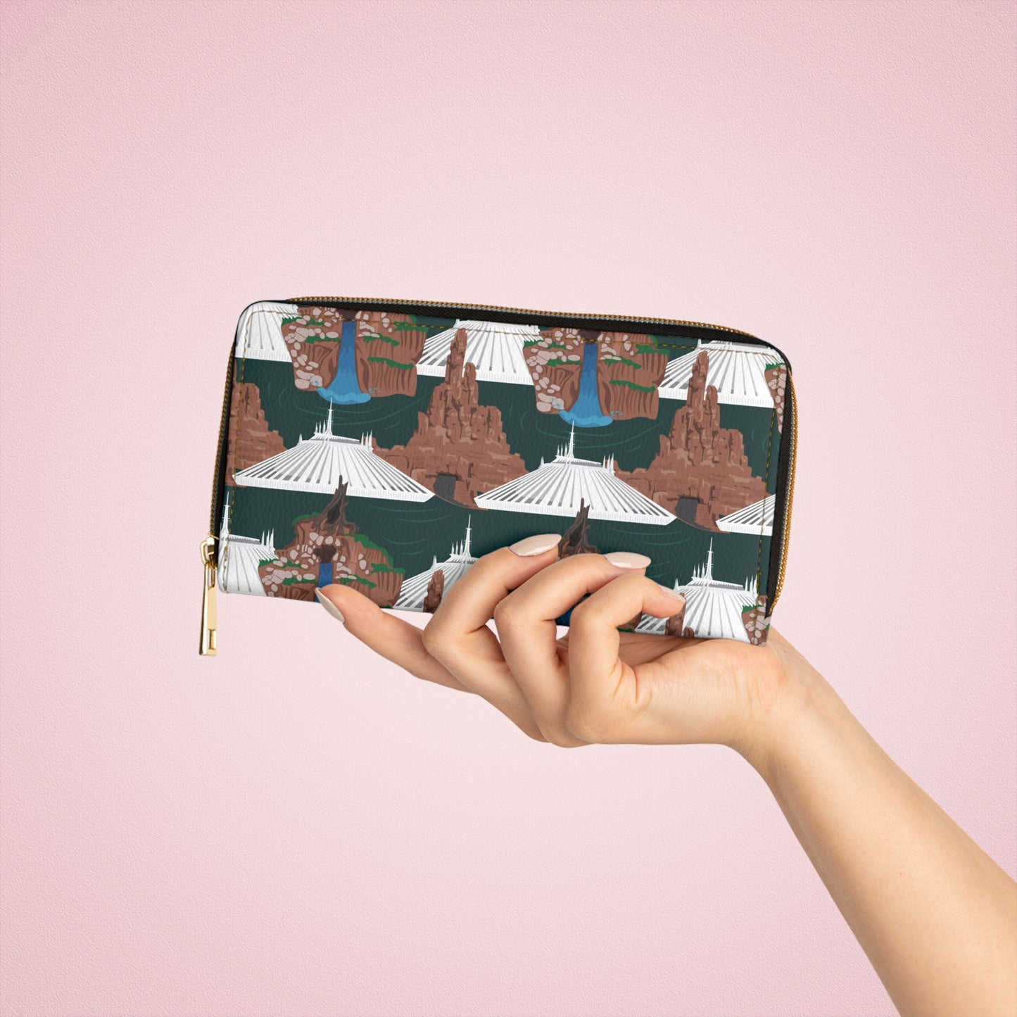 Mountains Are Calling Zipper Wallet