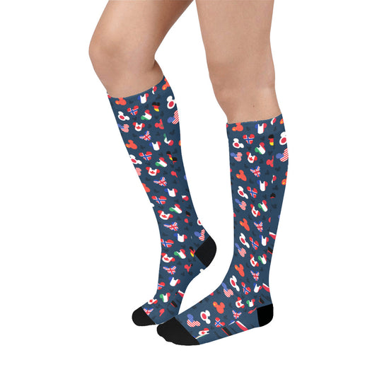 Mickey Flags Over-The-Calf Socks