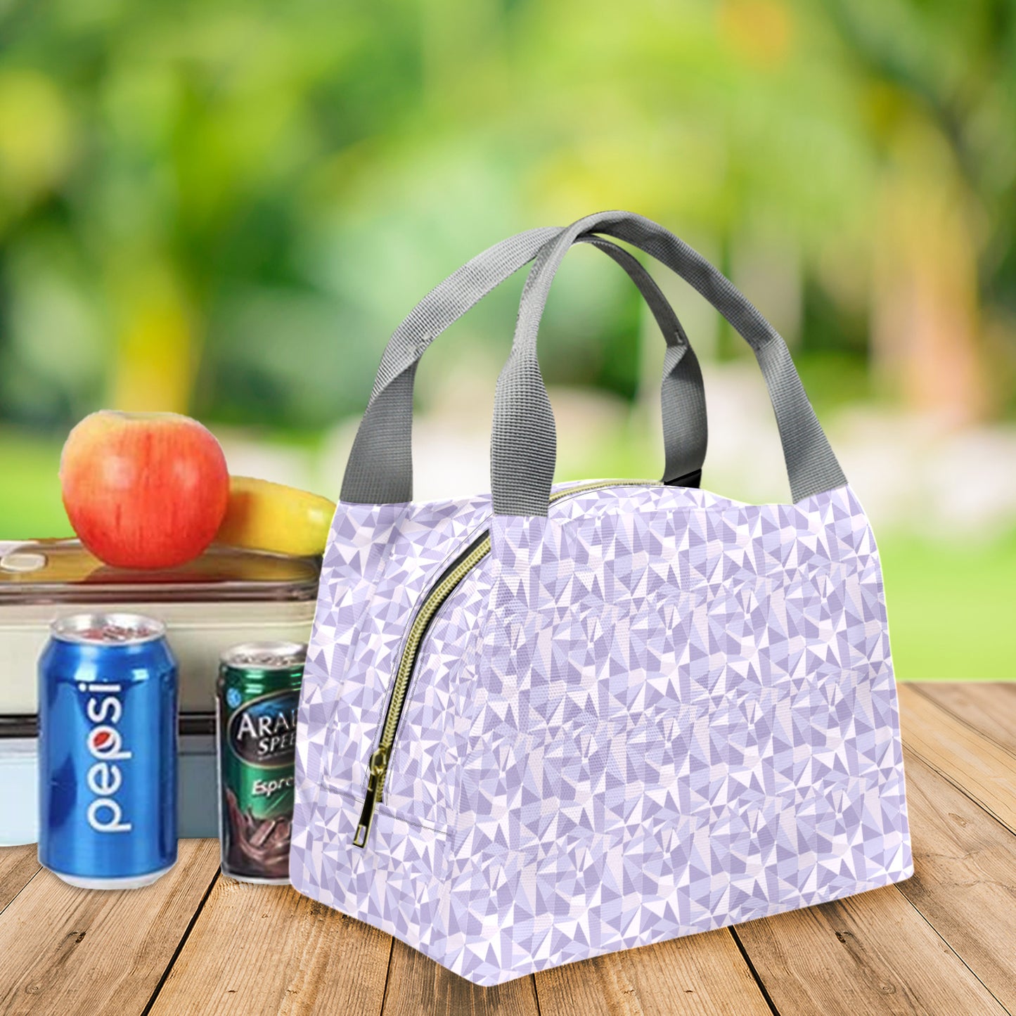 Purple Wall Portable Lunch Bag