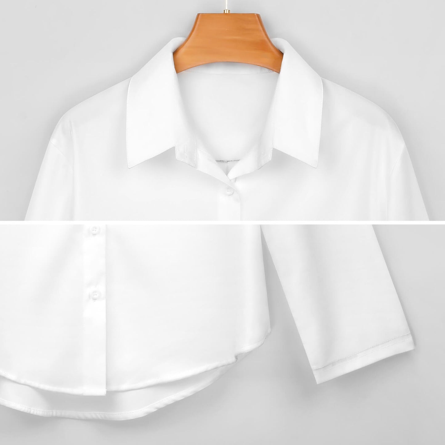 Designer Long Sleeve Button Up Blouse