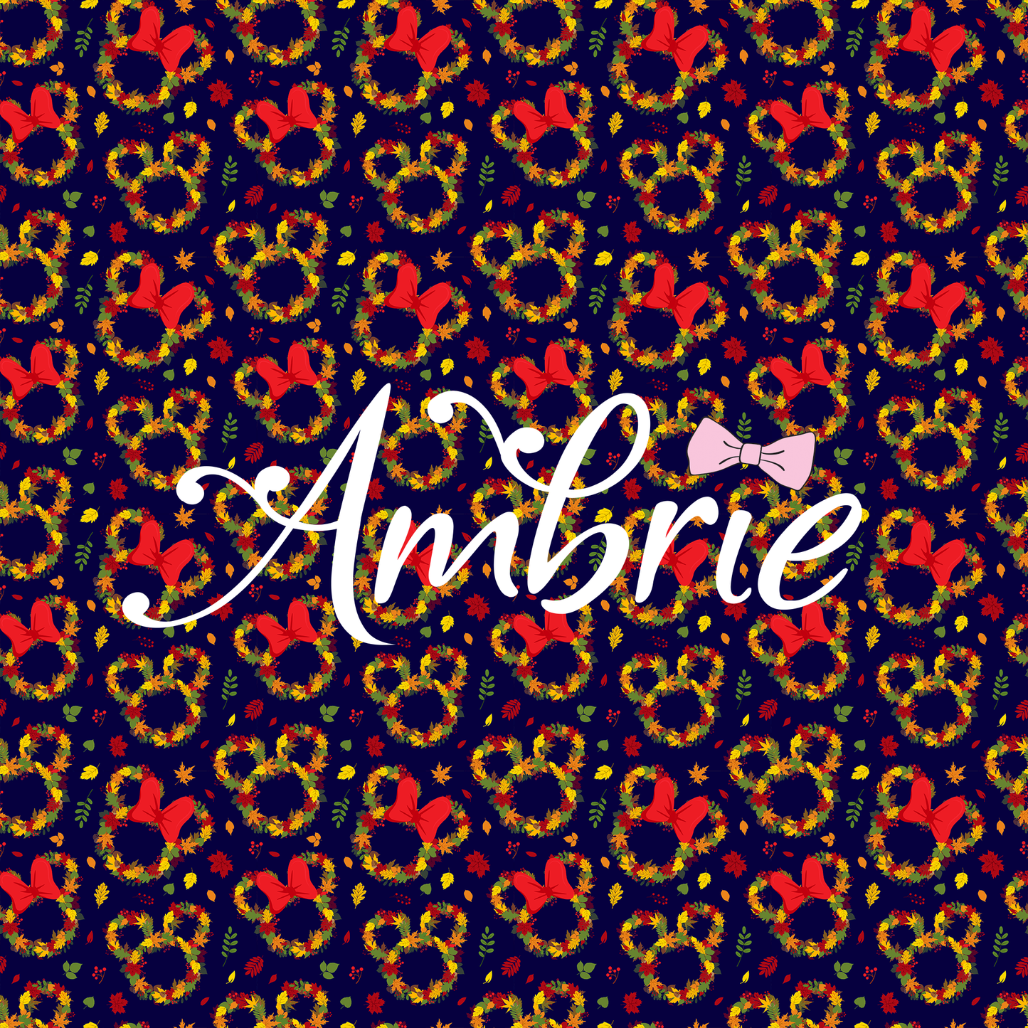 Fall Leaves Seamless Pattern, Magical Cartoon Seamless pattern, Fabric Sublimation