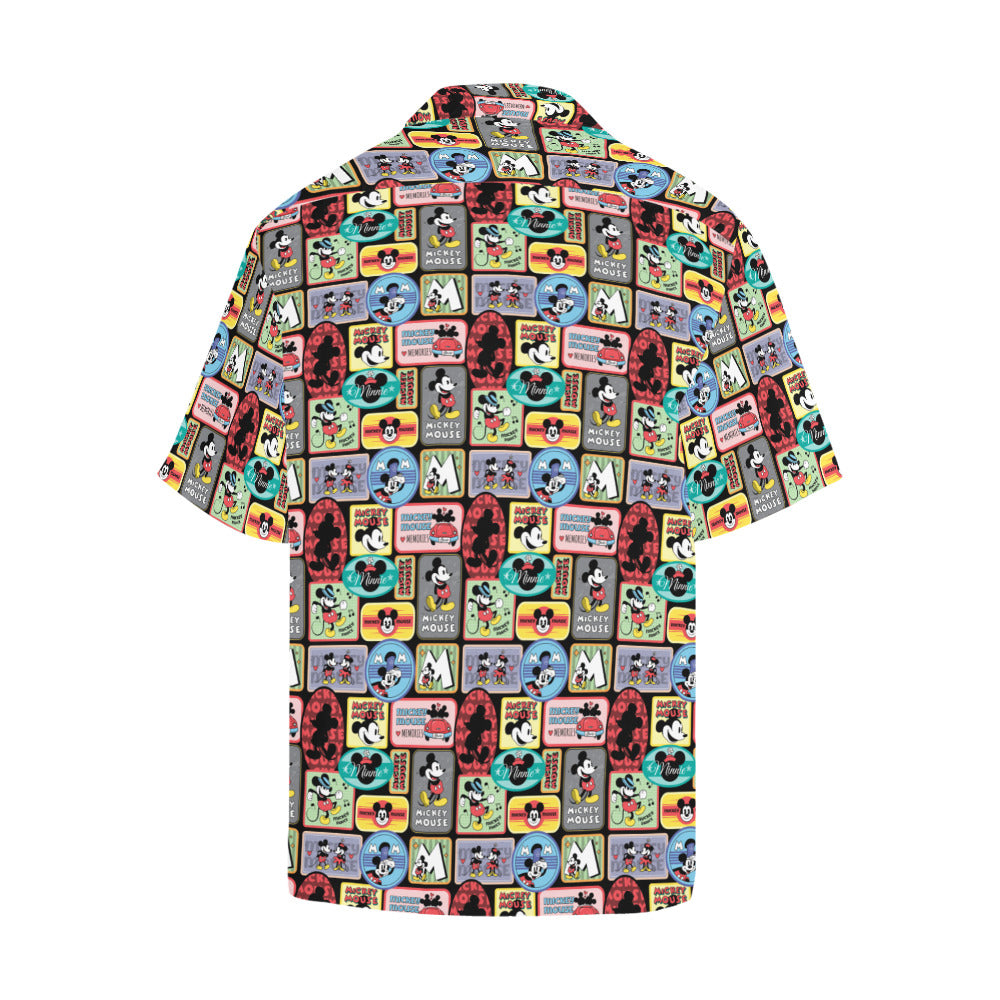 Mickey Stickers Hawaiian Shirt