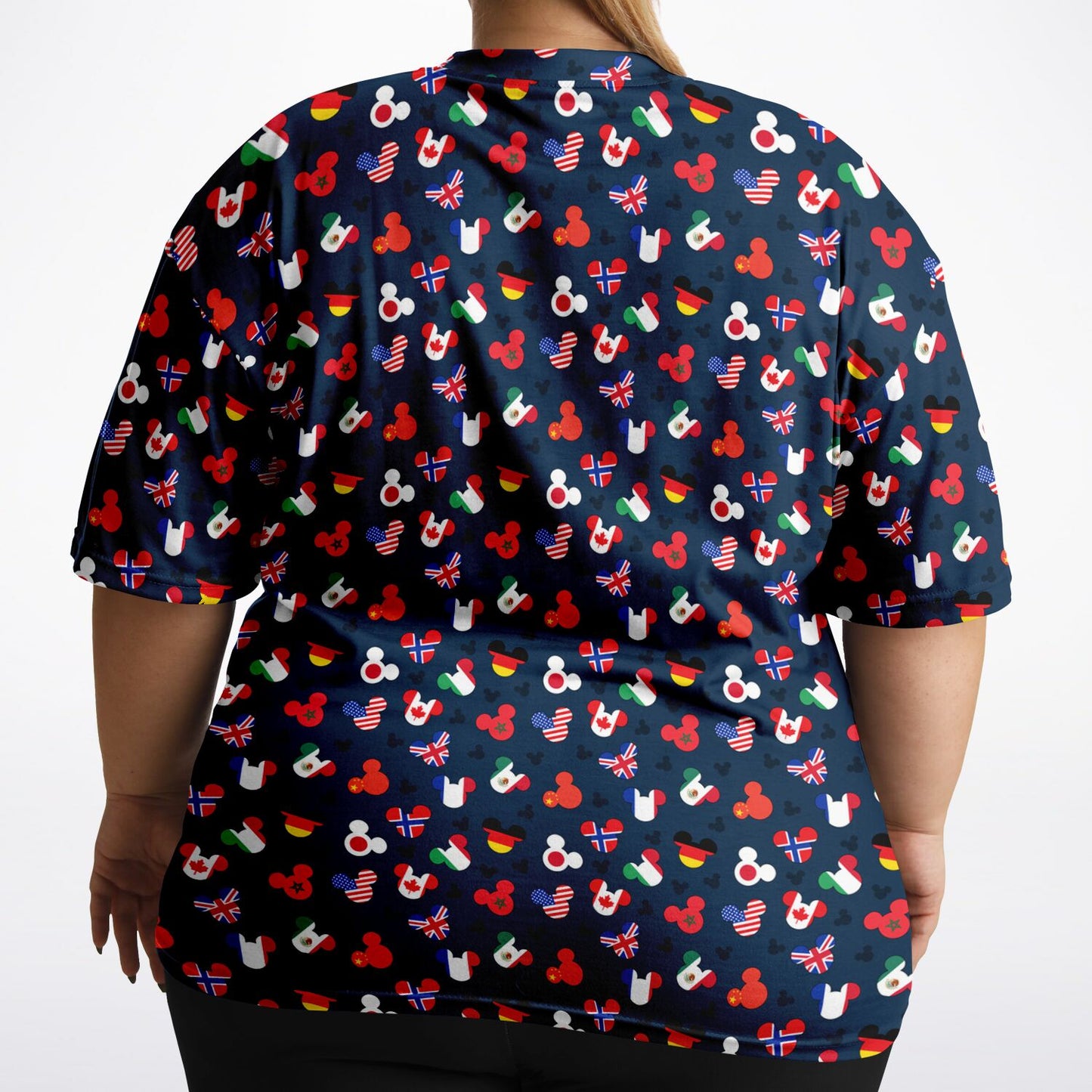 Mickey Flags Unisex Plus-size T-Shirt