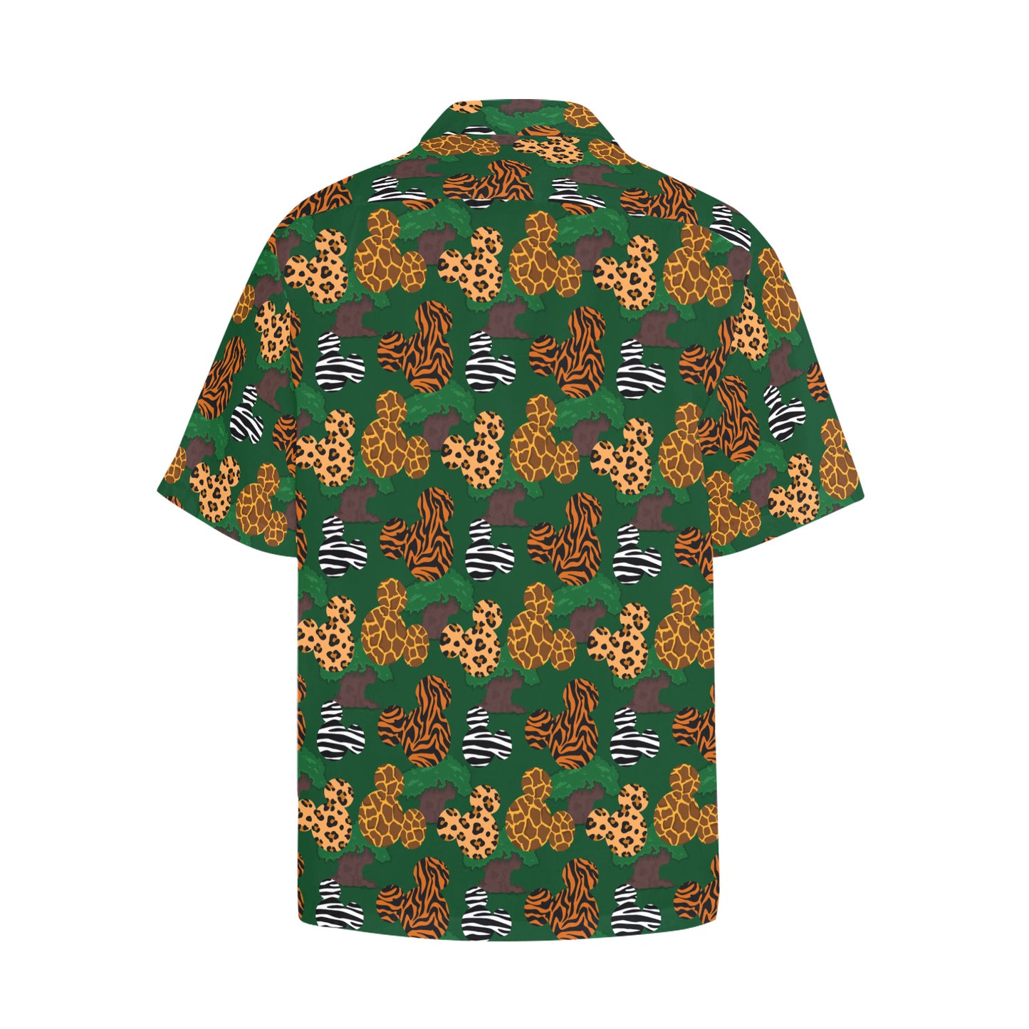 Animal Prints Hawaiian Shirt With Chest Pocket