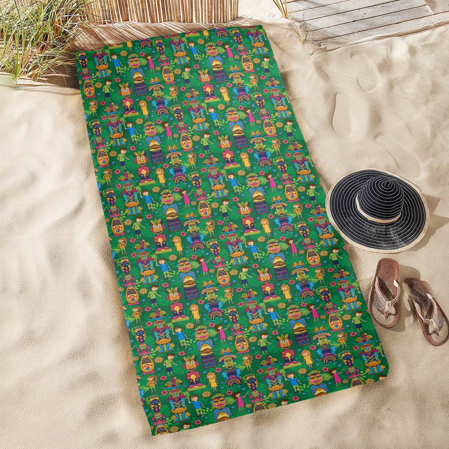Tiki Beach Towel