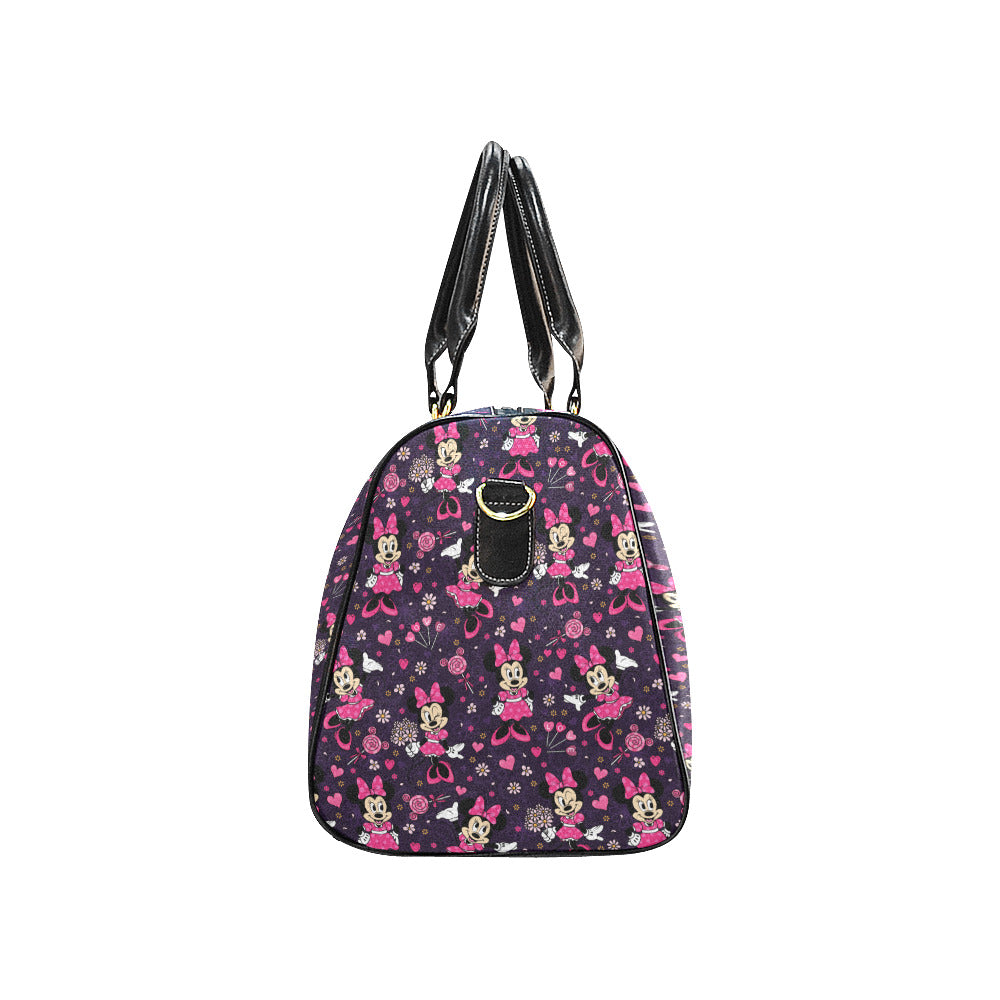Pink Minnie Waterproof Luggage Travel Bag