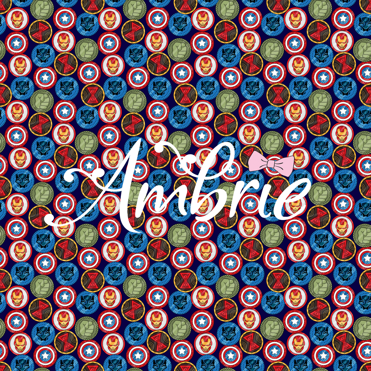 Super Hero Shields Seamless Pattern, Magical Cartoon Seamless pattern, Fabric Sublimation