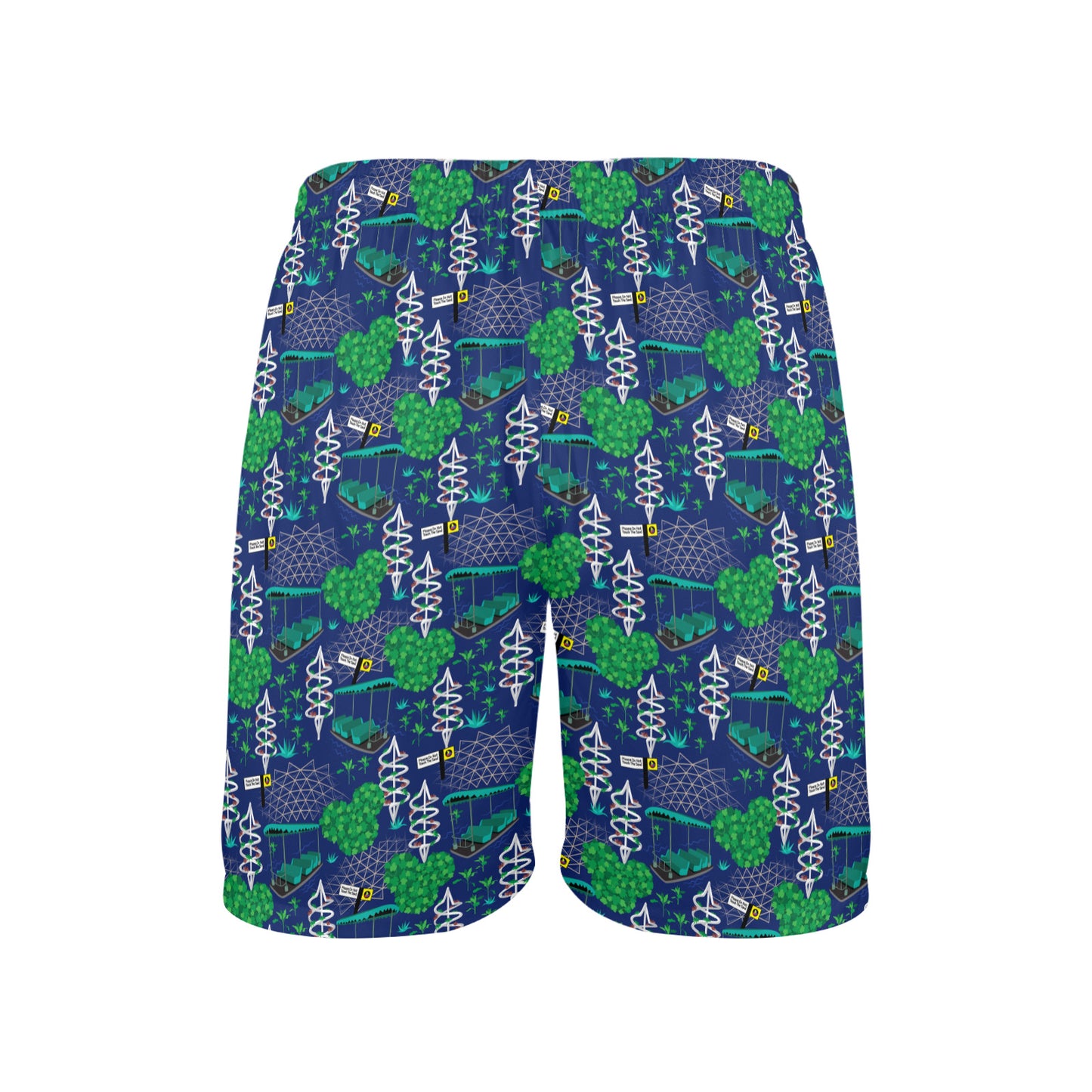 Living With The Land Men's All Over Print Elastic Beach Shorts (Model L20-2)