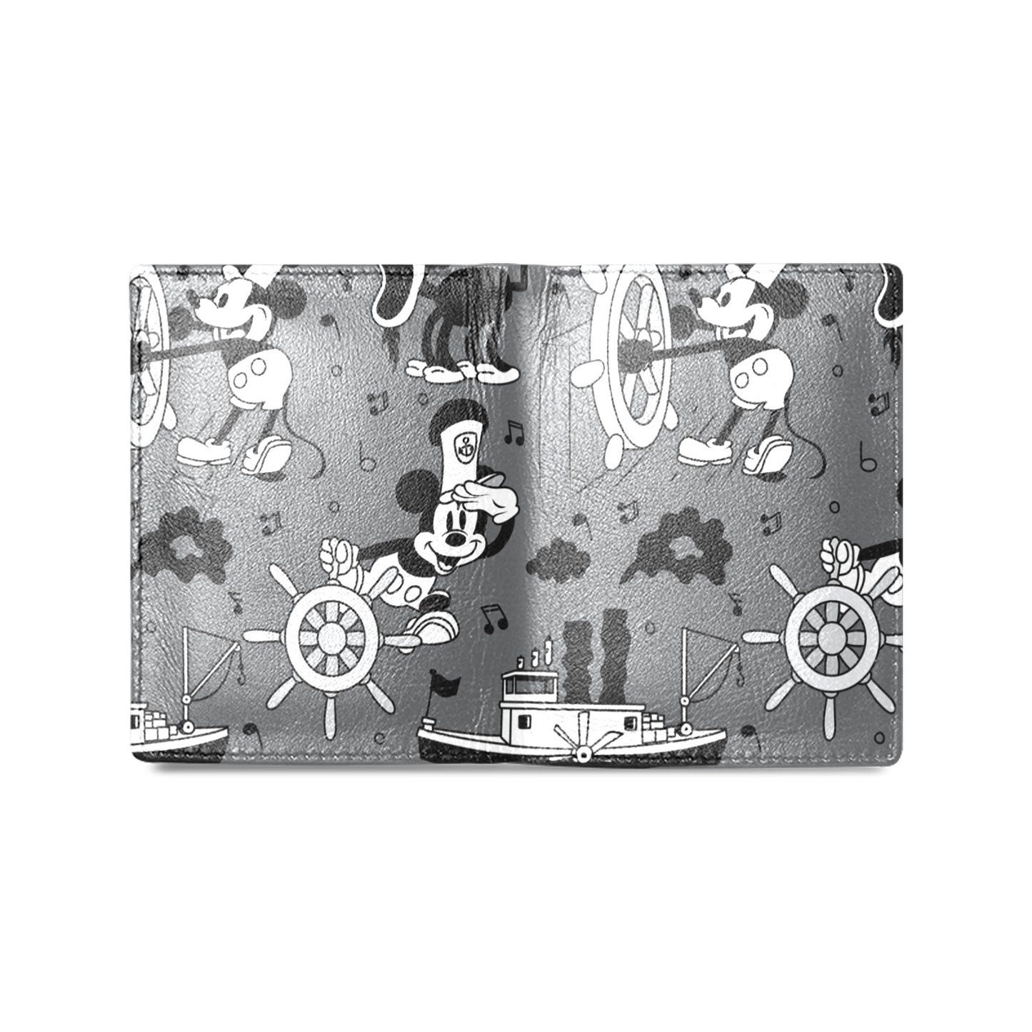 Steamboat Mickey Men's Leather Wallet