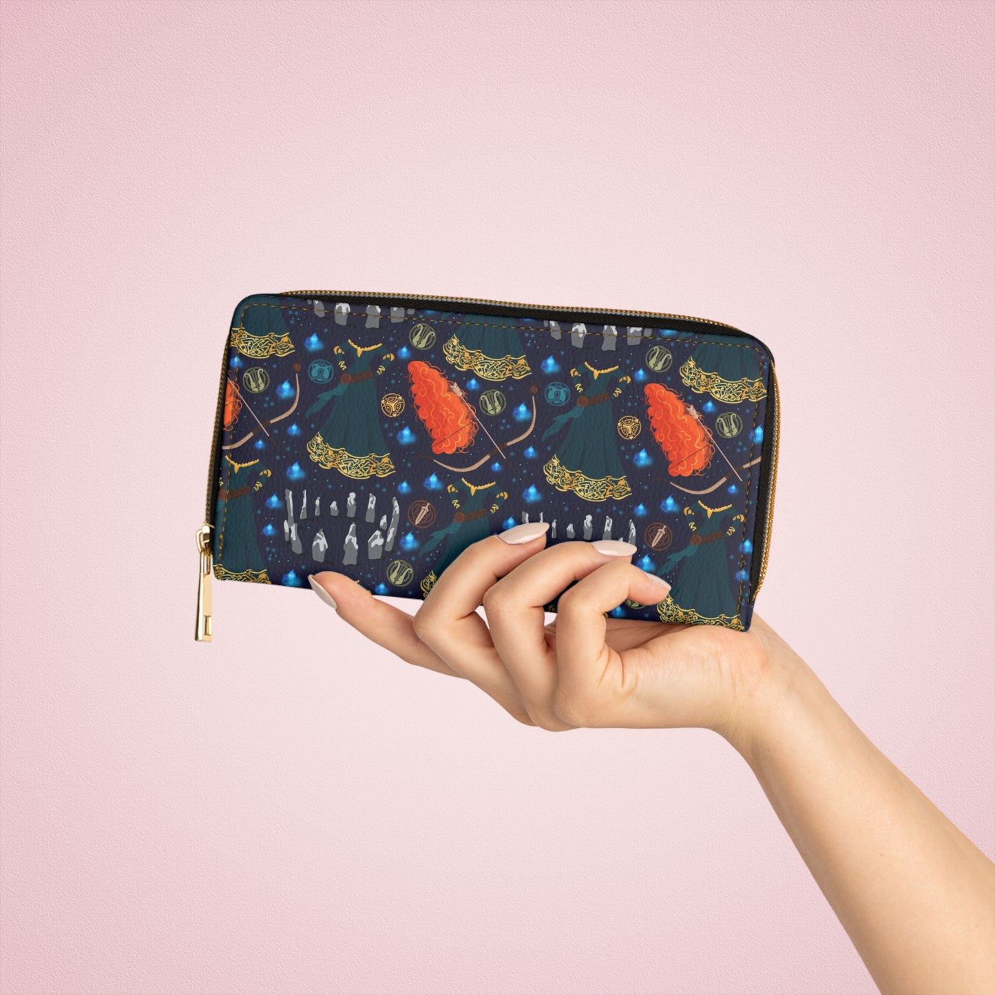 Be Brave Enough Zipper Wallet