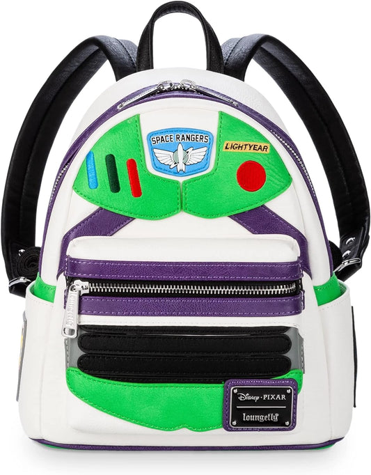 Toy Story Buzz Lightyear Faux Leather Womens Double Strap Shoulder Bag Purse Backpack