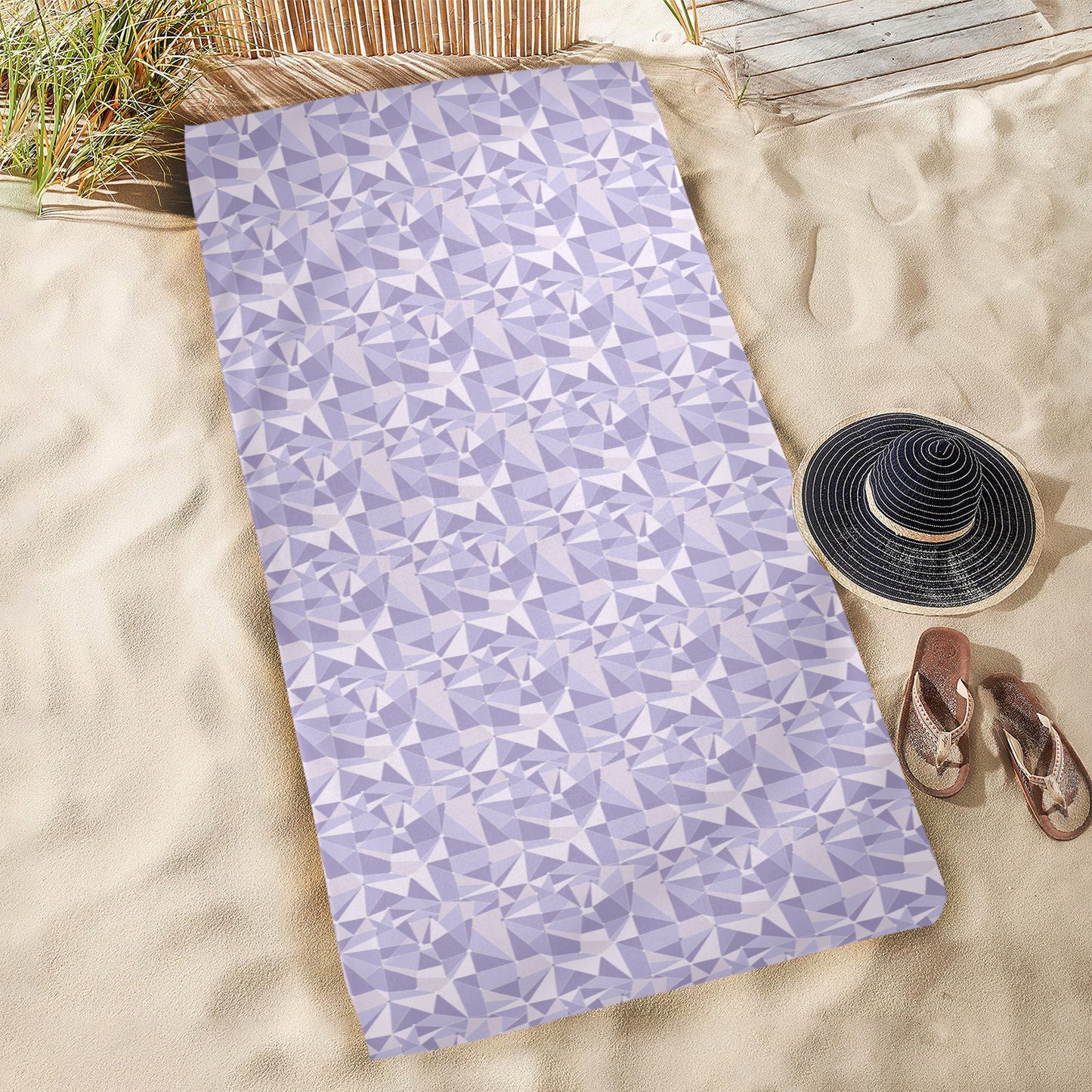 Purple Wall Beach Towel