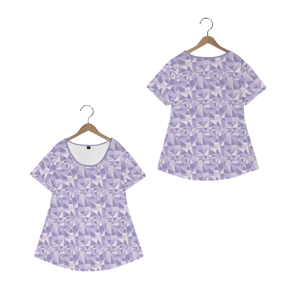 Purple Wall Women's Crew Neck Loose Tunic