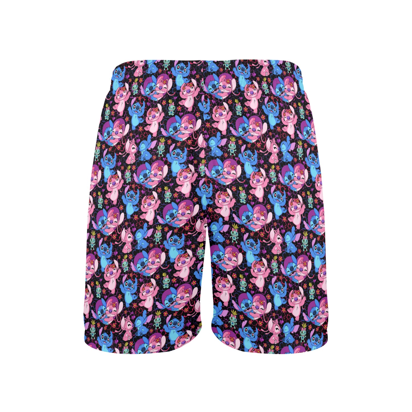 Disney Lilo And Stitch Angel Besties Men's Swim Trunks Swimsuit