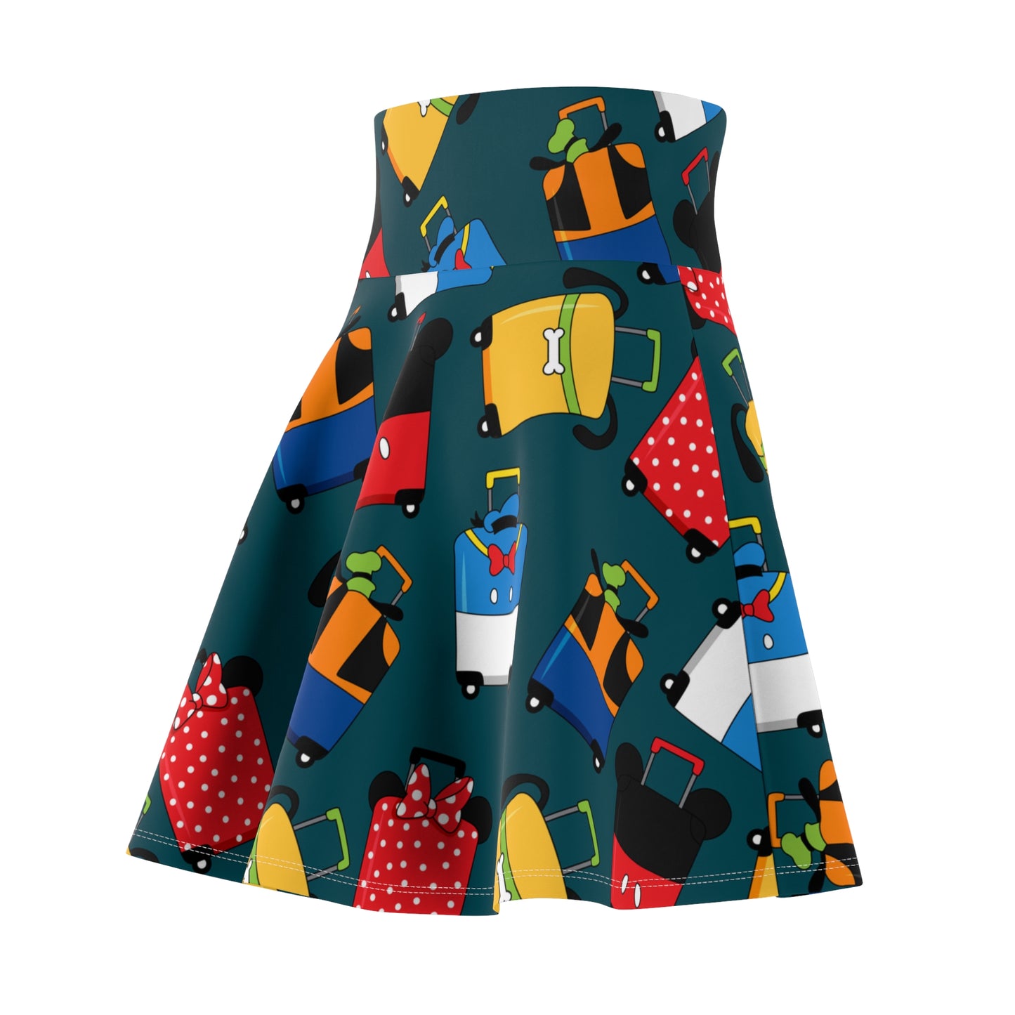 Suitcases Women's Skater Skirt - Ambrie