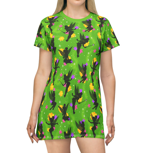 Whimsical Fairies T-Shirt Dress - Ambrie