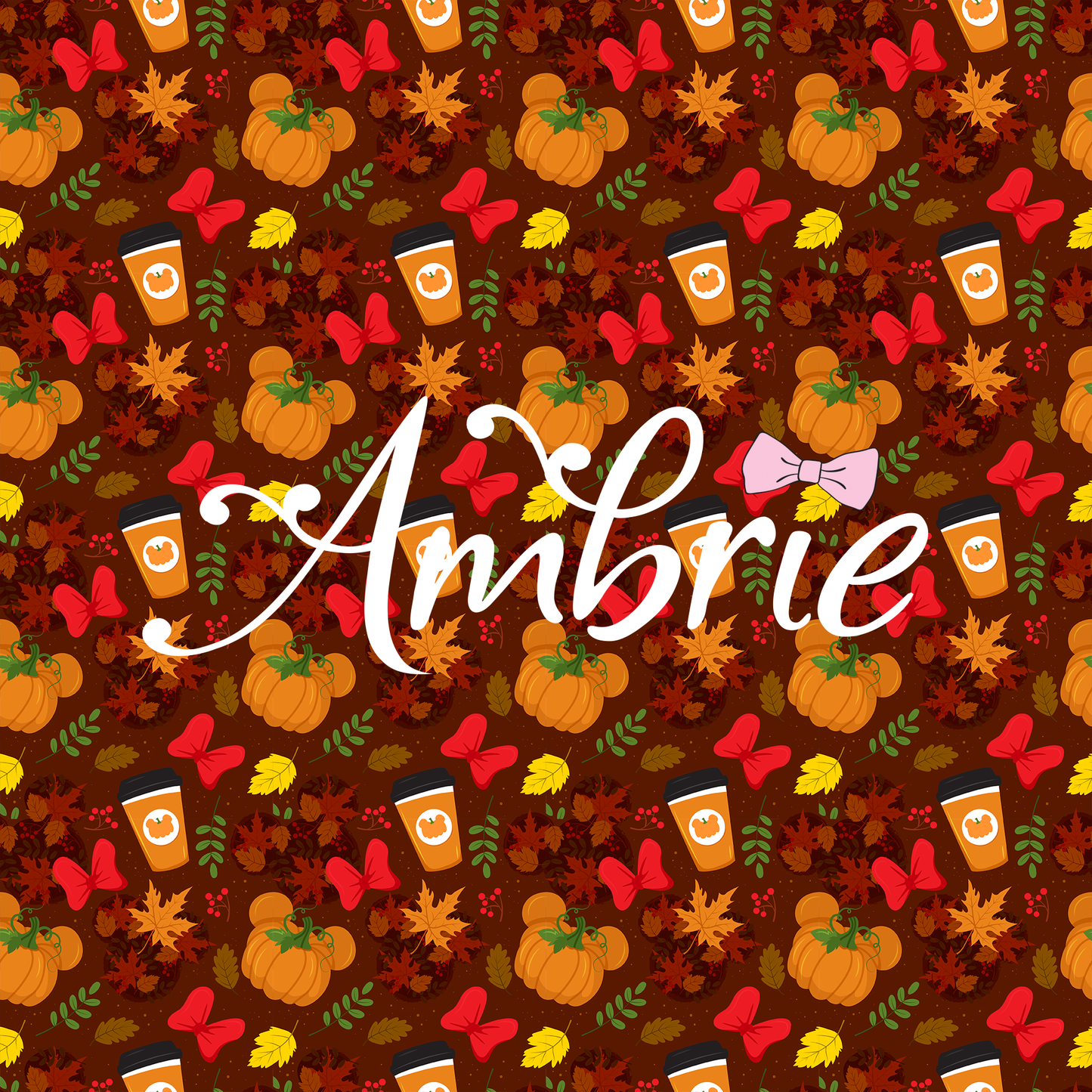 Fall Pumpkins Seamless Pattern, Magical Cartoon Seamless pattern, Fabric Sublimation