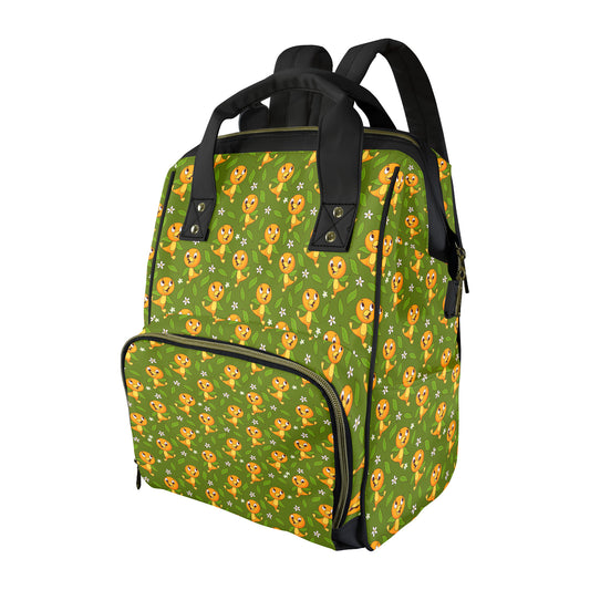 Orange Bird Multi-Function Diaper Bag