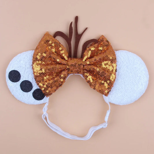 Olaf Disney Mouse Ears Adjustable Elastic Headband For Babies, Kids, And Adults