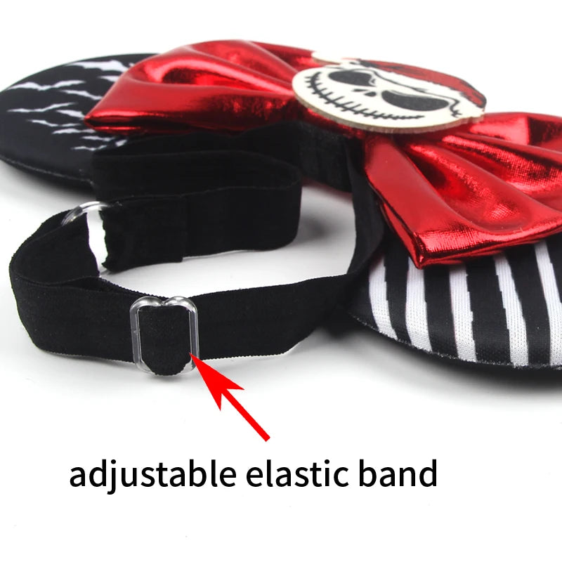 Halloween Collection Disney Mouse Ears Adjustable Elastic Headband For Babies, Kids, And Adults