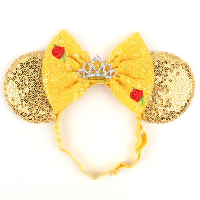 Belle Mouse Ears Adjustable Elastic Headband For Babies, Kids, And Adults