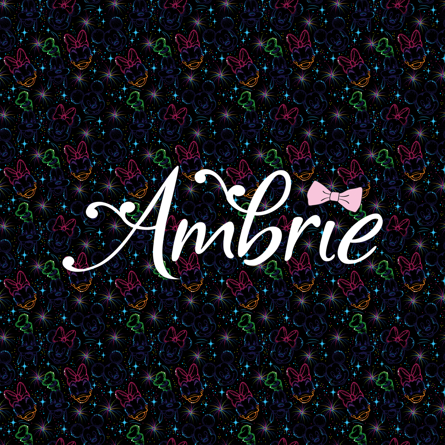 Character Fireworks Seamless Pattern, Magical Cartoon Seamless pattern, Fabric Sublimation