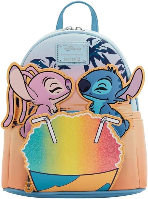 Disney Lilo and Stitch Snow Cone Date Night Womens Double Strap Shoulder Bag Purse Backpack