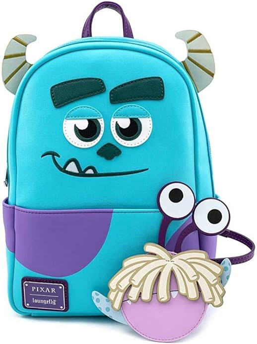 Disney Sully with Boo Pouch Cosplay Womens Double Strap Shoulder Bag Purse Backpack