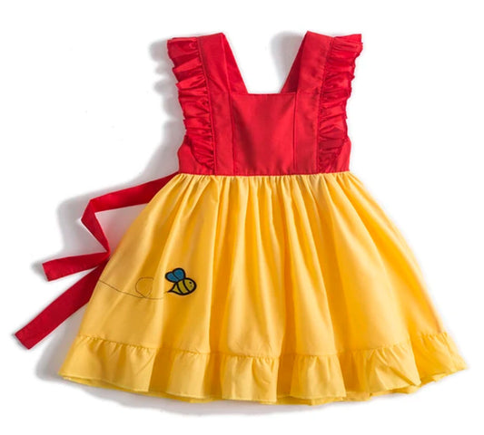 Pooh Bear Girl's Character Tank Dress