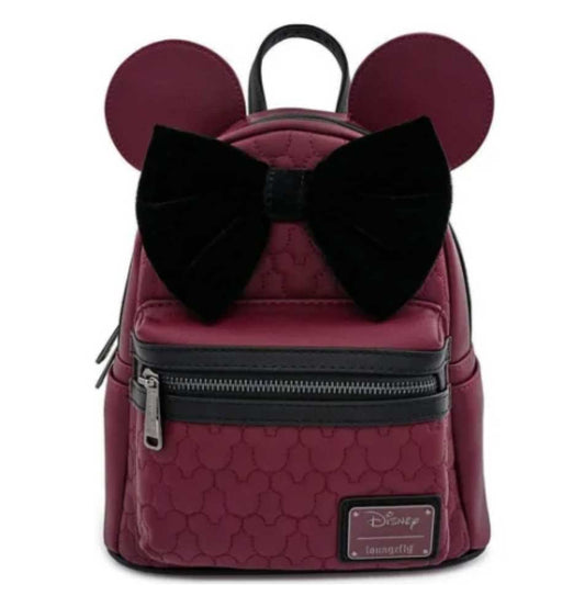 Red With Black Bow Mini Backpack