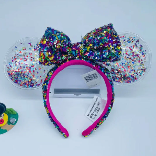 Sequin Confetti Disney Mickey Ears For Adults Headband Hair Accessory