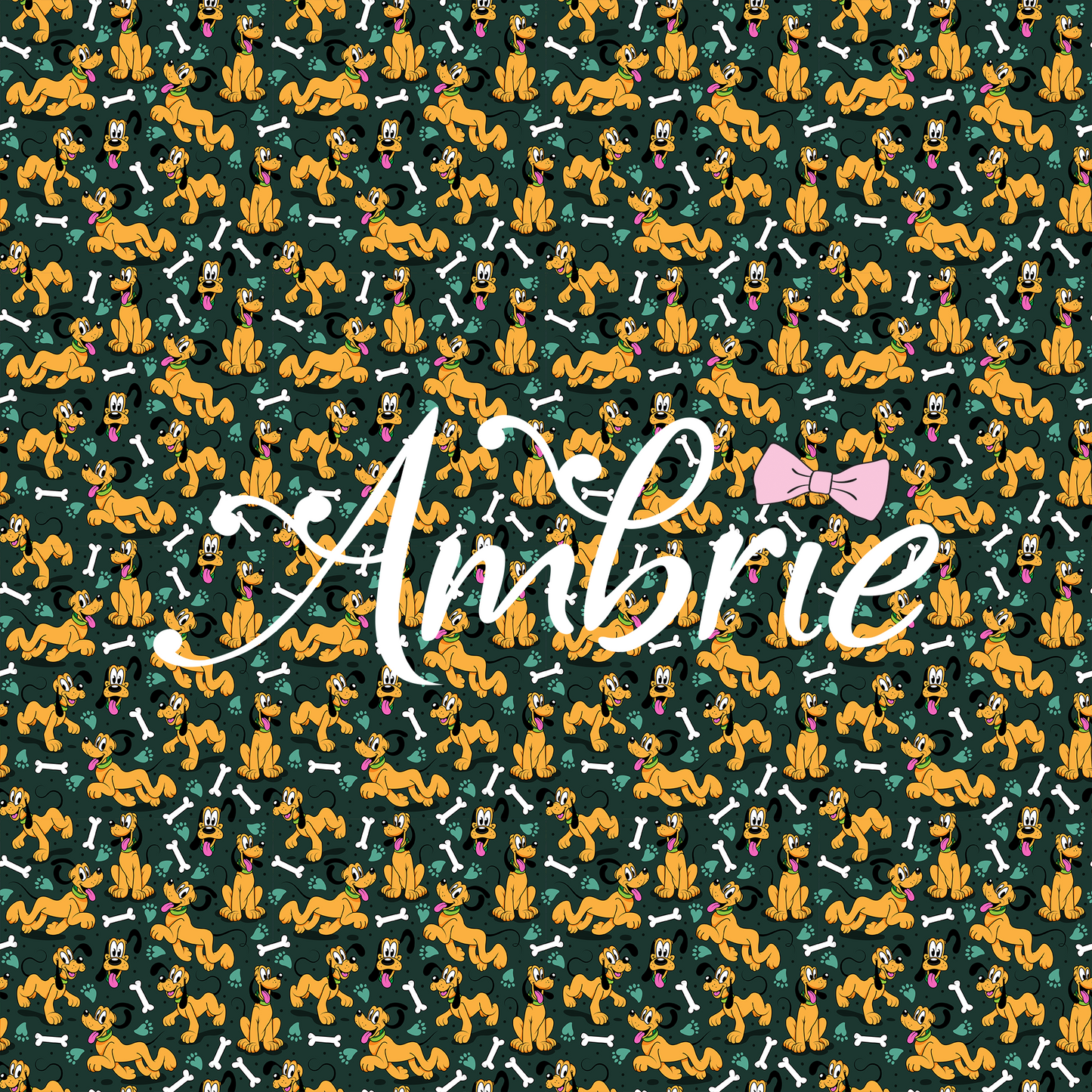 Pluto Pattern, Magical Cartoon Seamless pattern, Fabric Sublimation