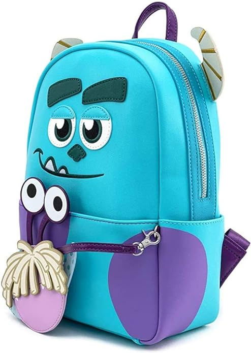 Disney Sully with Boo Pouch Cosplay Womens Double Strap Shoulder Bag Purse Backpack