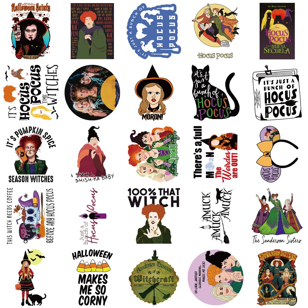 Hocus Pocus Sanderson Sisters Disney Mystery Sticker Sets