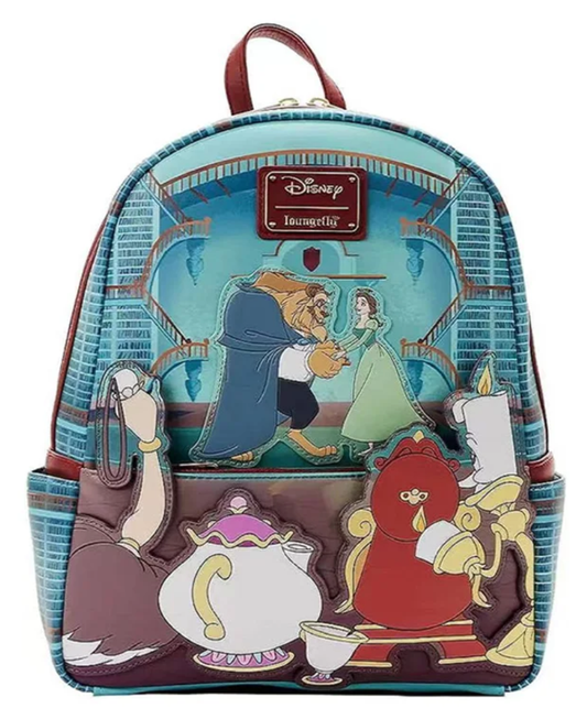Disney Beauty And The Beast Scene Mini Backpack