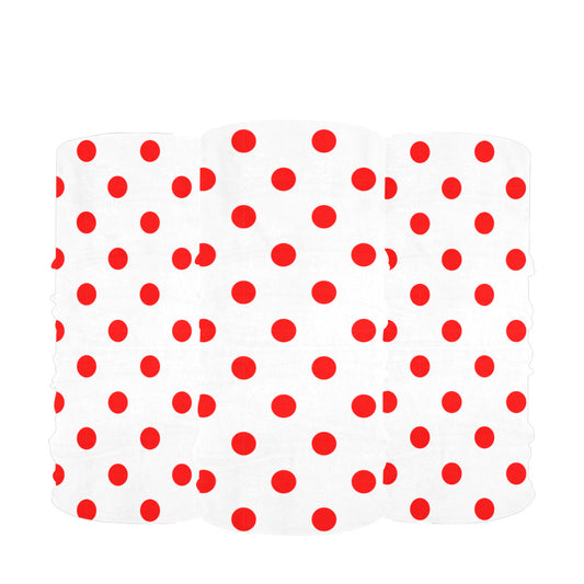 White With Red Polka Dots Multifunctional Headwear (Pack of 3)