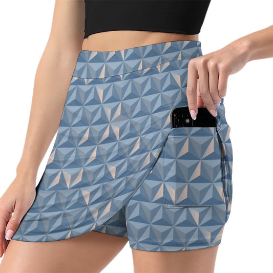World Traveler Athletic A-Line Skirt With Pocket