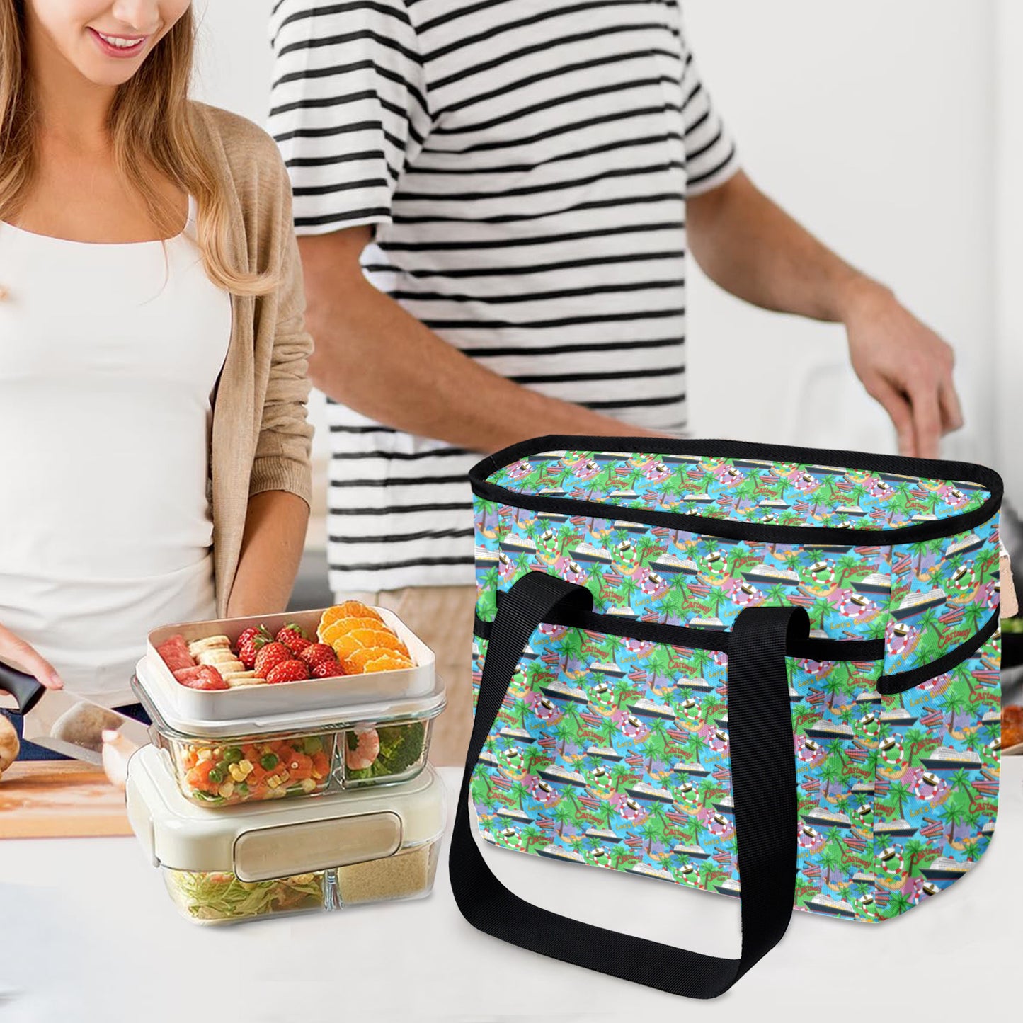 Let's Cruise Large Capacity Insulated Tote Bag