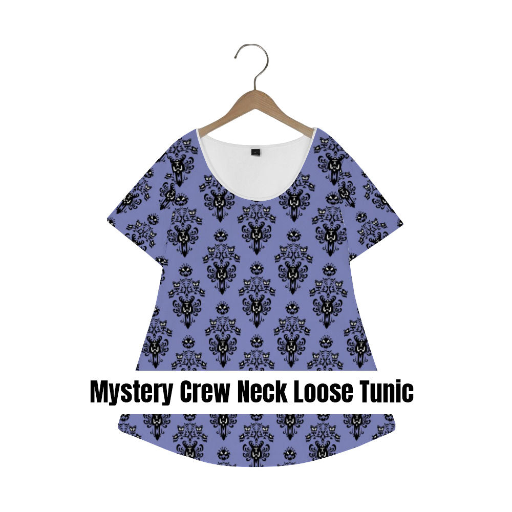 Mystery Women's Crew Neck Loose Tunic - Ambrie