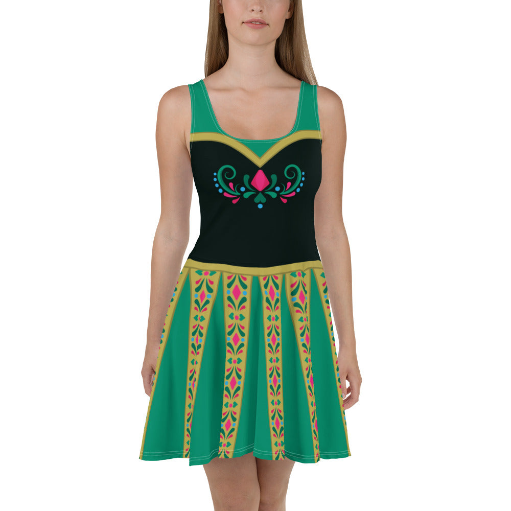 disney princess skater dress Princess and the Frog Tiana Disney Princess Skater Dress S