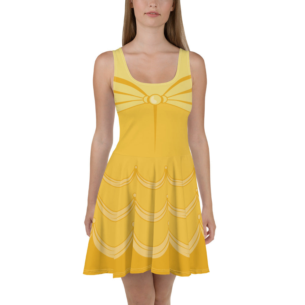 Disney Beauty And The Beast Belle Skater Character Dress Ambrie Disney Beauty And The Beast Belle Skater Character Dress Ambrie