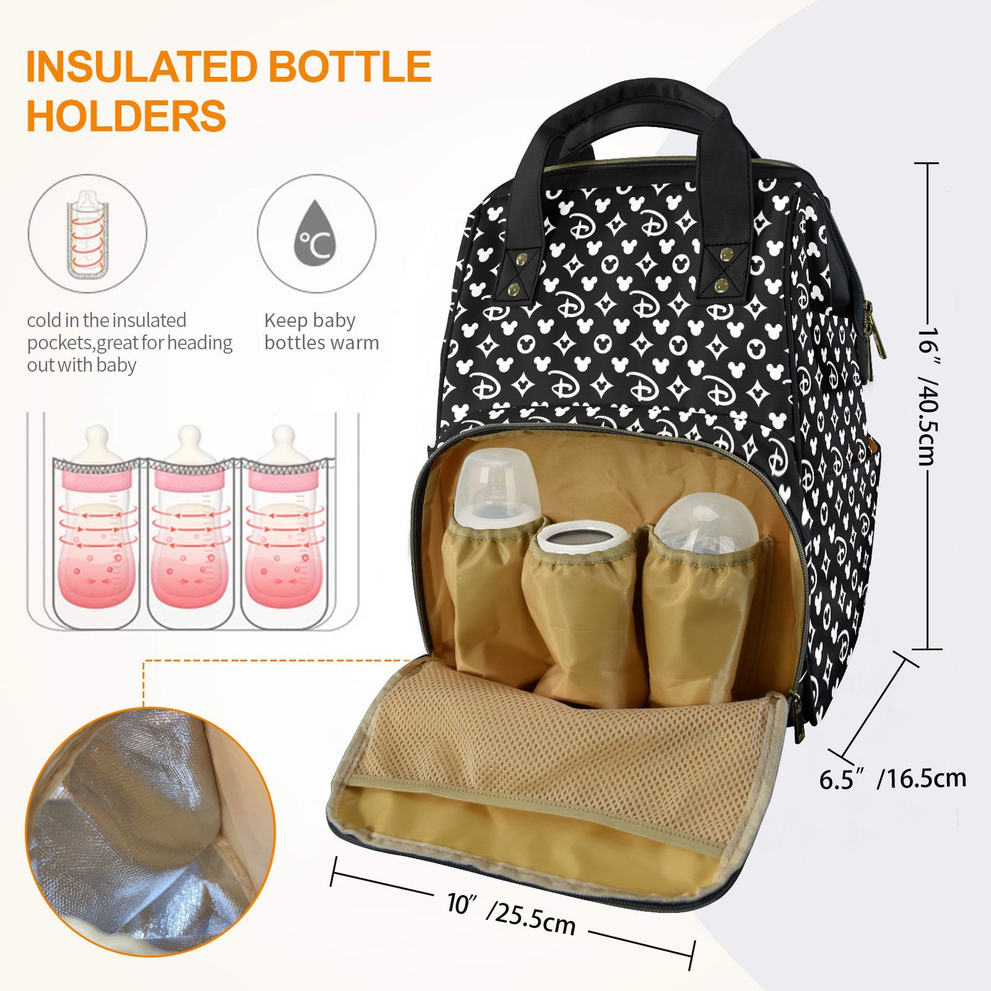 Designer Multi-Function Diaper Bag