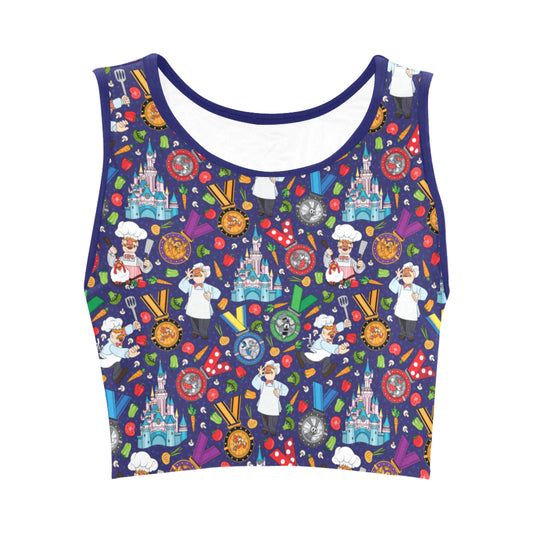 Muppets Chef Wine And Dine Race Women's Crop Top