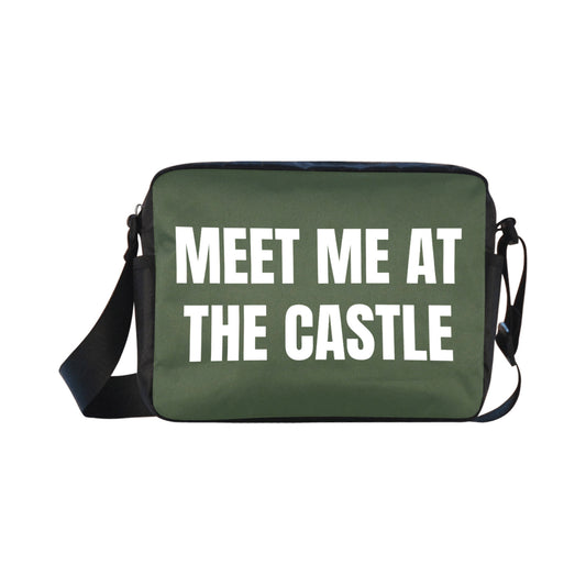 Meet Me At The Castle Forest Green Classic Cross-body Nylon Bag