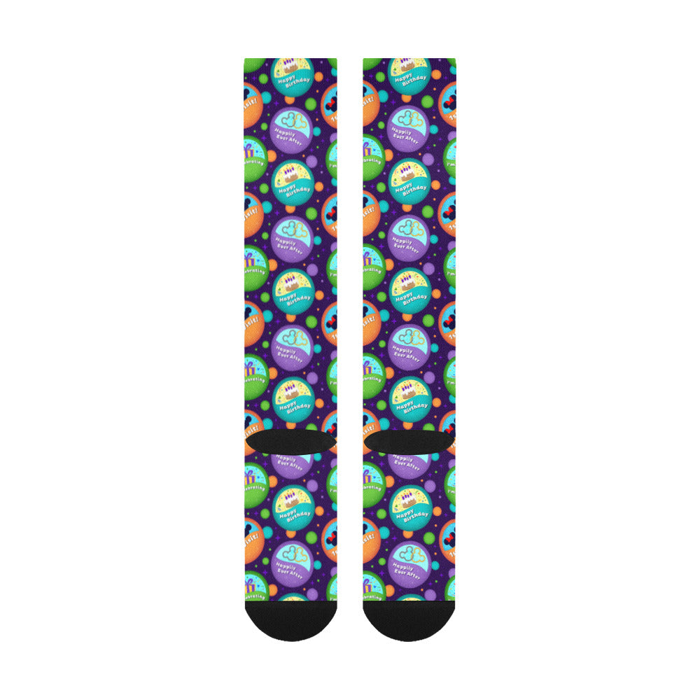 Button Collector Over-The-Calf Socks