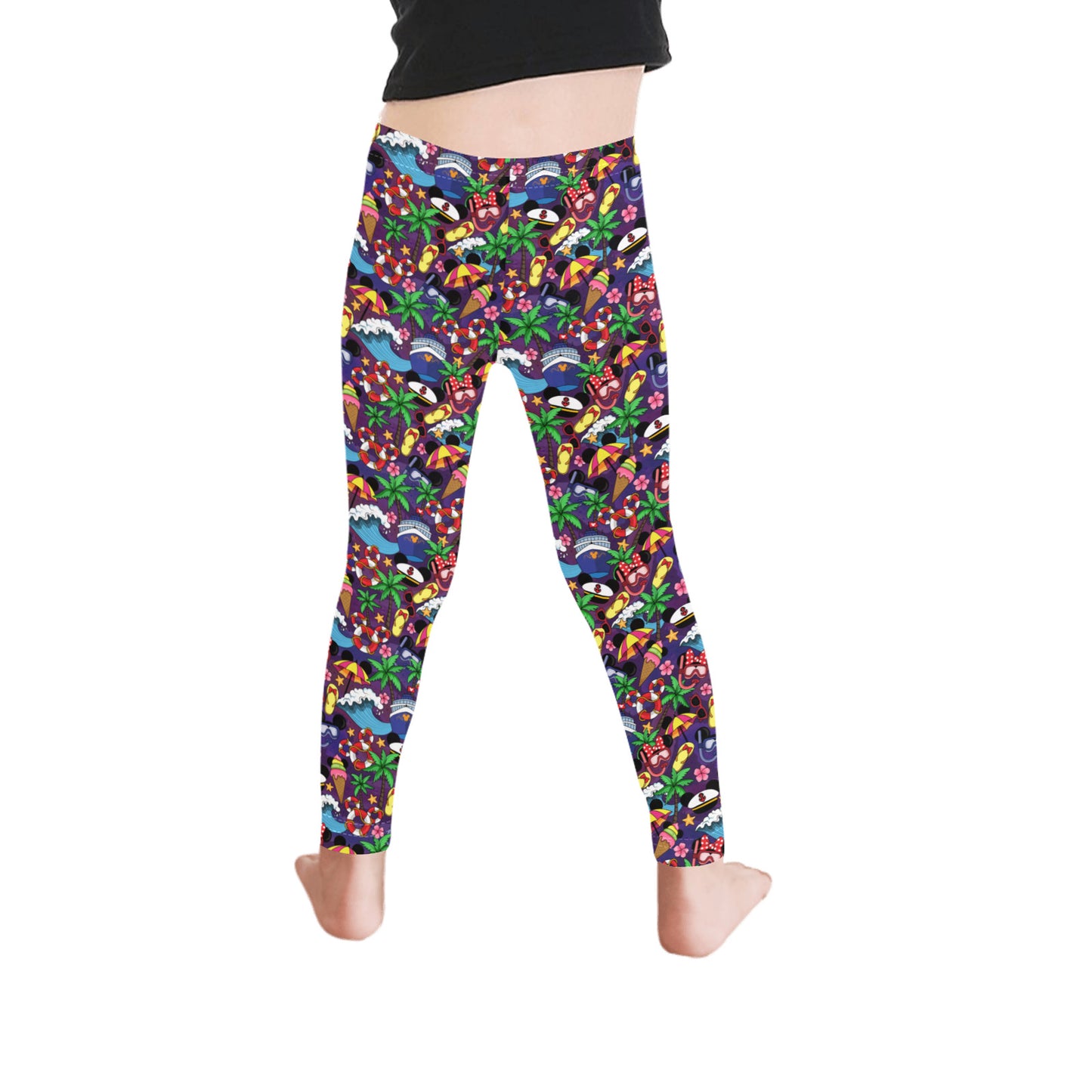 Mickey And Minnie Cruise Kid's Leggings