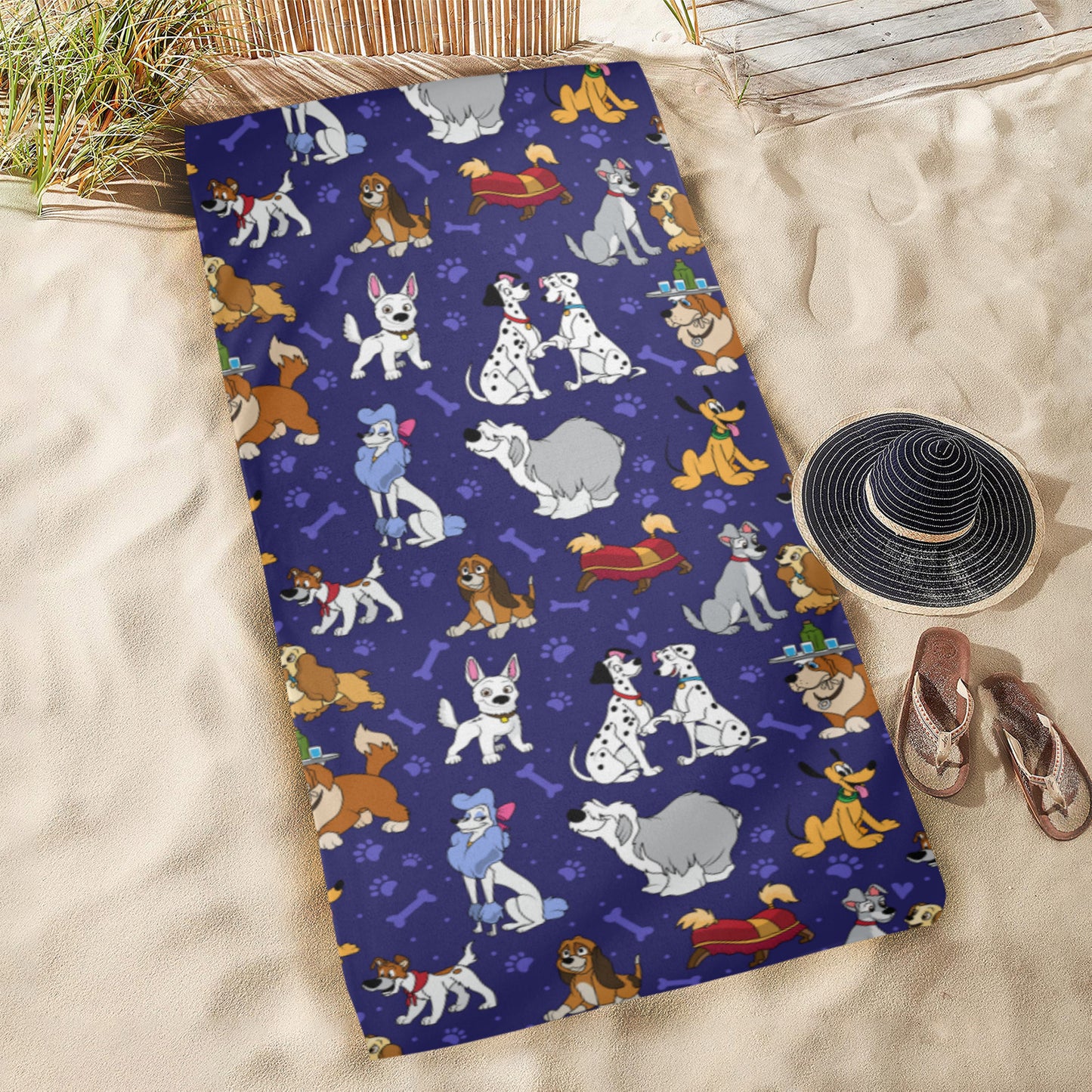 Dog Favorites Beach Towel