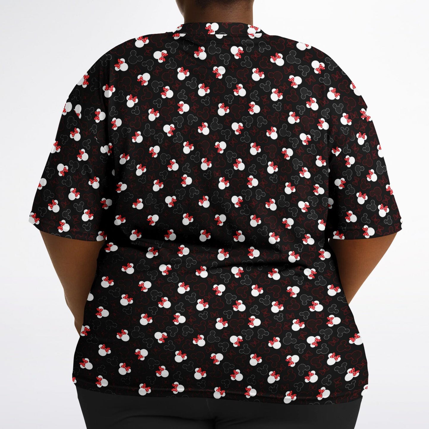 Mickey And Minnie Dots Unisex Plus-size T-Shirt